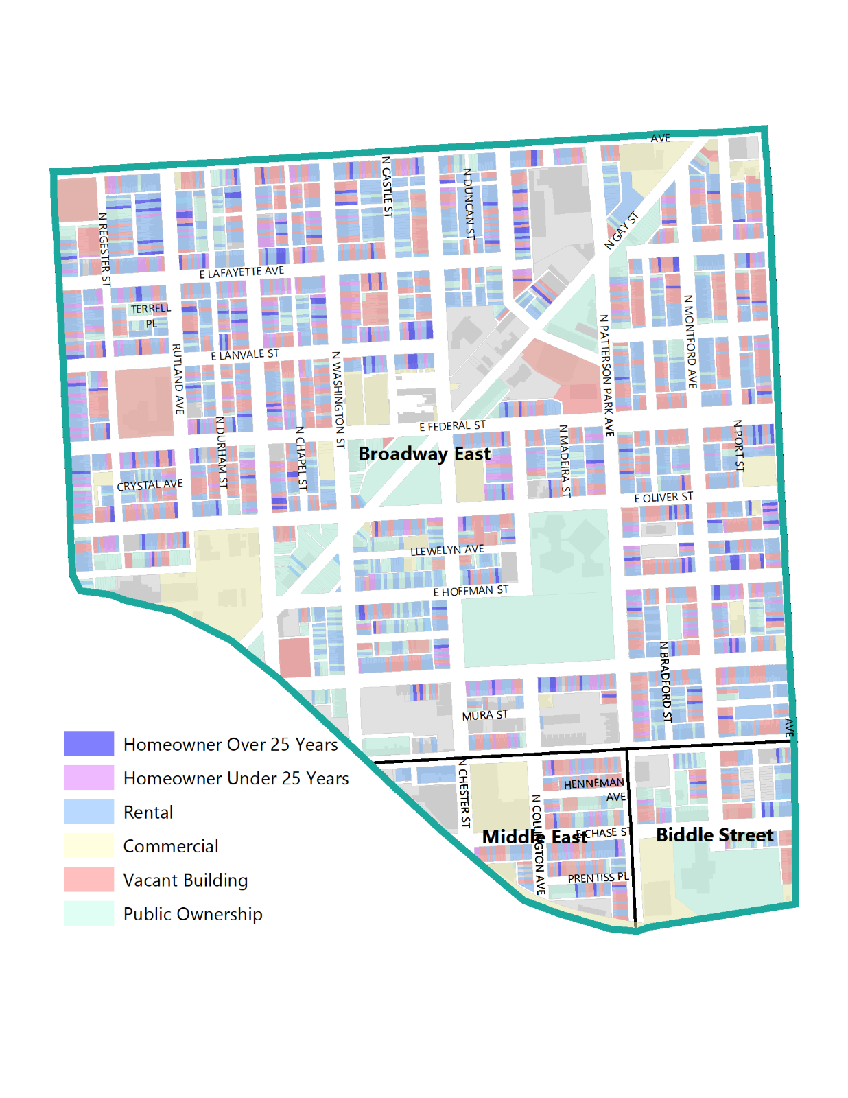 Broadway East Neighborhood Map